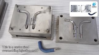 Cetakan Sisipan Kustom untuk Membungkus Plastik di Sekitar Bagian Logam Cetakan Injeksi Overmolding