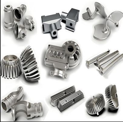 ADC10 Aluminium Die Casting Products Custom Size Warna Ketebalan Kekerasan Logo