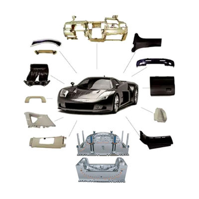 Bagian kendaraan aluminium cetakan die casting dengan bahan P20 718 738 NAK80 S136 2738 2316