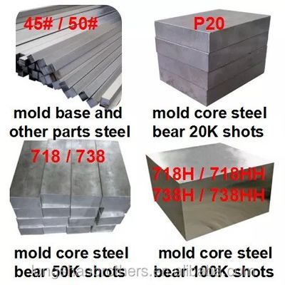 Precision Blow Molding Mold Untuk Botol Plastik 250000-300000 shot Kehidupan Cetakan