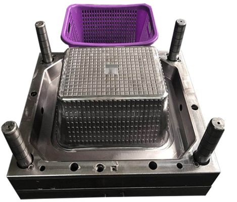 Layanan Khusus Ukuran/Warna/Lebar/Keras/Logo/Plastik Injection Turnover Box Mold untuk Injection Vegetable Fruit Crate