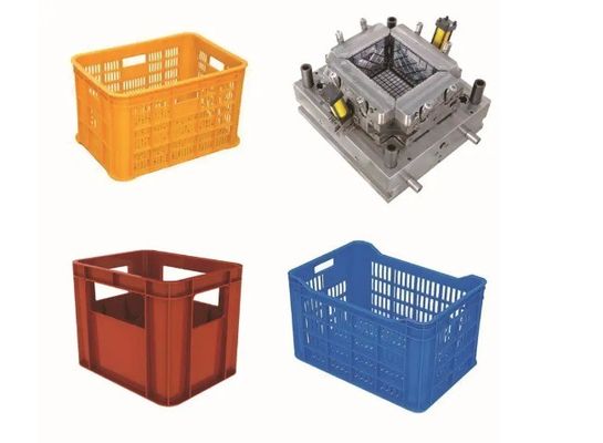 Layanan Khusus Ukuran/Warna/Lebar/Keras/Logo/Plastik Injection Turnover Box Mold untuk Injection Vegetable Fruit Crate