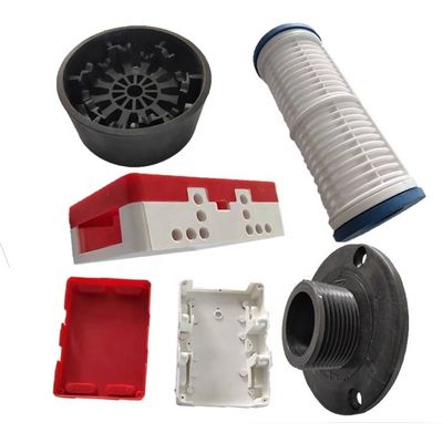 Custom Injection Parts Plastic Fabrication Mold Maker dengan layanan pemotongan dari sumber dalam warna yang disesuaikan