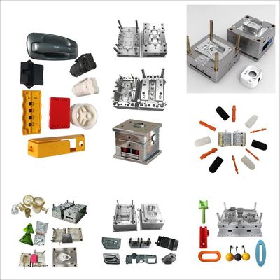 Polyvinyl Chloride Plastic Injection Molding Parts Custom Warna Ketebalan Kekerasan