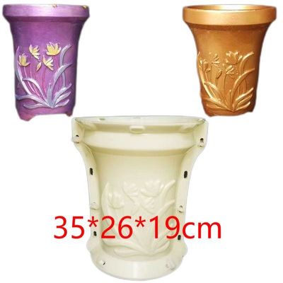 Precision Plastic Injection Molding Parts Beton Flower Pot Mold Desain yang Disesuaikan