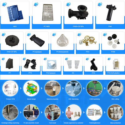 Cetakan Injeksi Plastik Precision Single Multi Cavity Untuk Bagian Plastik Rumah Tangga